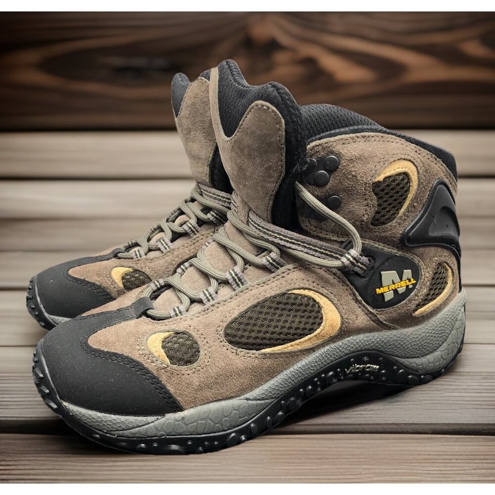 Merrell Chameleon Ventilator Herring Gray Hiking Boots Womens Size 7.5 Fast Ship